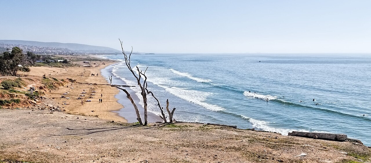 Côte de Taghazout, au nord d’Agadir
